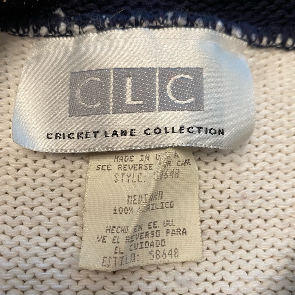 Vintage Cricket Lane Collection Patriotic Crew Neck Sweater 4th of July USA - Picture 6 of 11